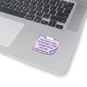 Funny Bookish Sticker, Book Lover Sticker, Gift for Readers, Read More Books, Reading Addiction, Book Club Sticker, Cute TBR Stickers Bild 4