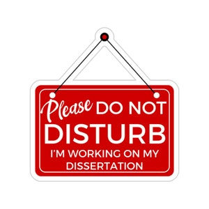 Funny PhD Sticker, Dissertation Sticker, Doctorate Sticker, Grad School Student, University Sticker, Academic Sticker, Funny Thesis Sticker