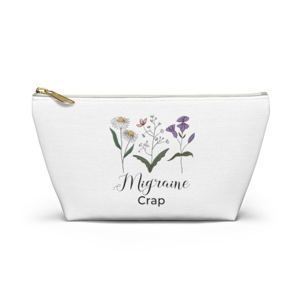 Poche anti-migraineux, Médicaments contre la migraine, Prenez vos médicaments, Normalisation des médicaments, Cadeau douleur chronique, Maladie invisible, Cadeau autosoins, Pochette pour accessoires