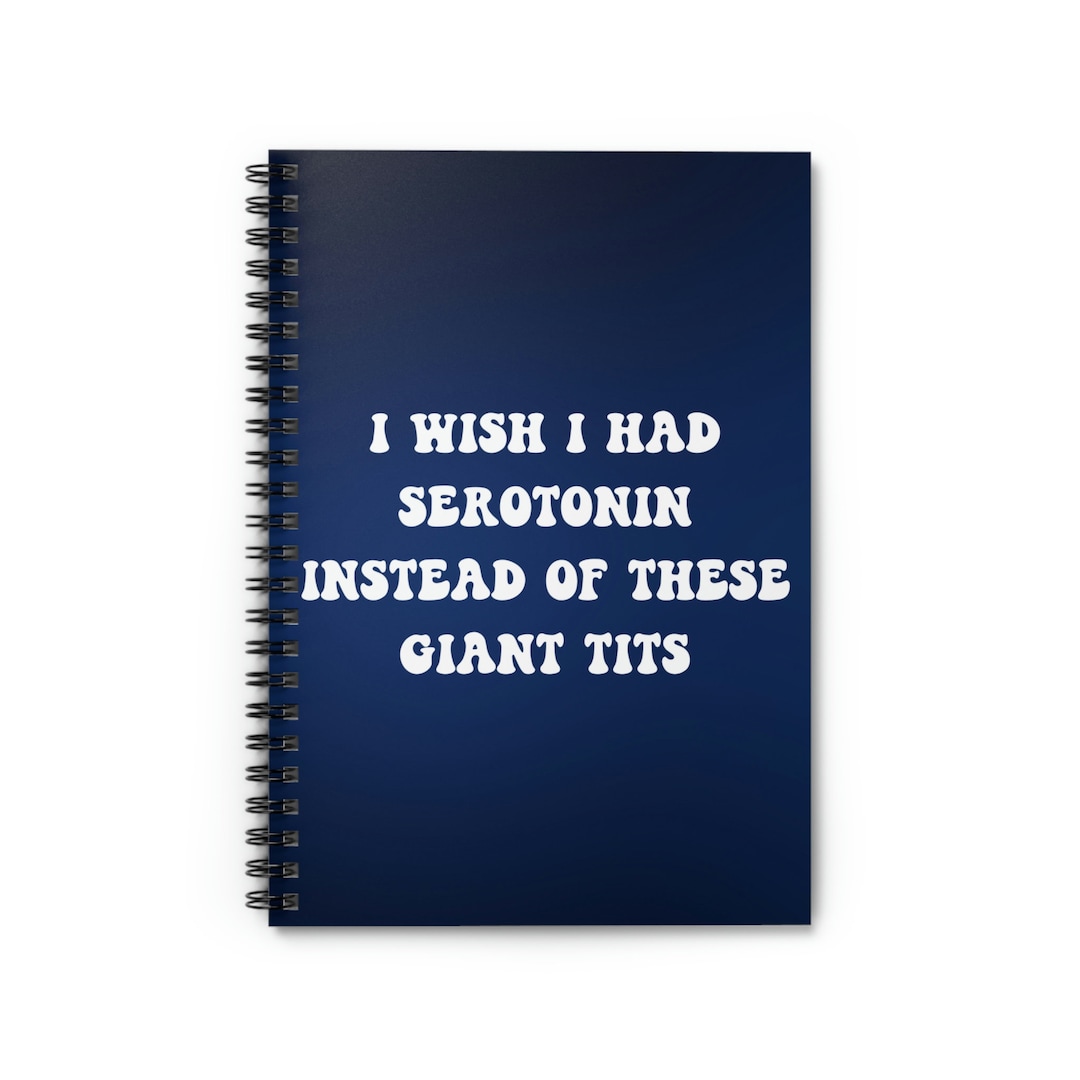 Serotonin Notebook, Funny Mental Health Gift, Rude Sarcastic, BPD ...