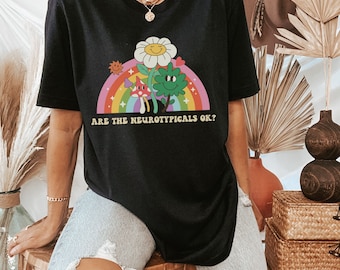 Neurodiversity Shirt, ADHD Warrior T-Shirt, Autism Awareness Tee, Neurodivergent Gifts, Neurodiverse Top, Aspergers Shirt, Groovy Retro Tee