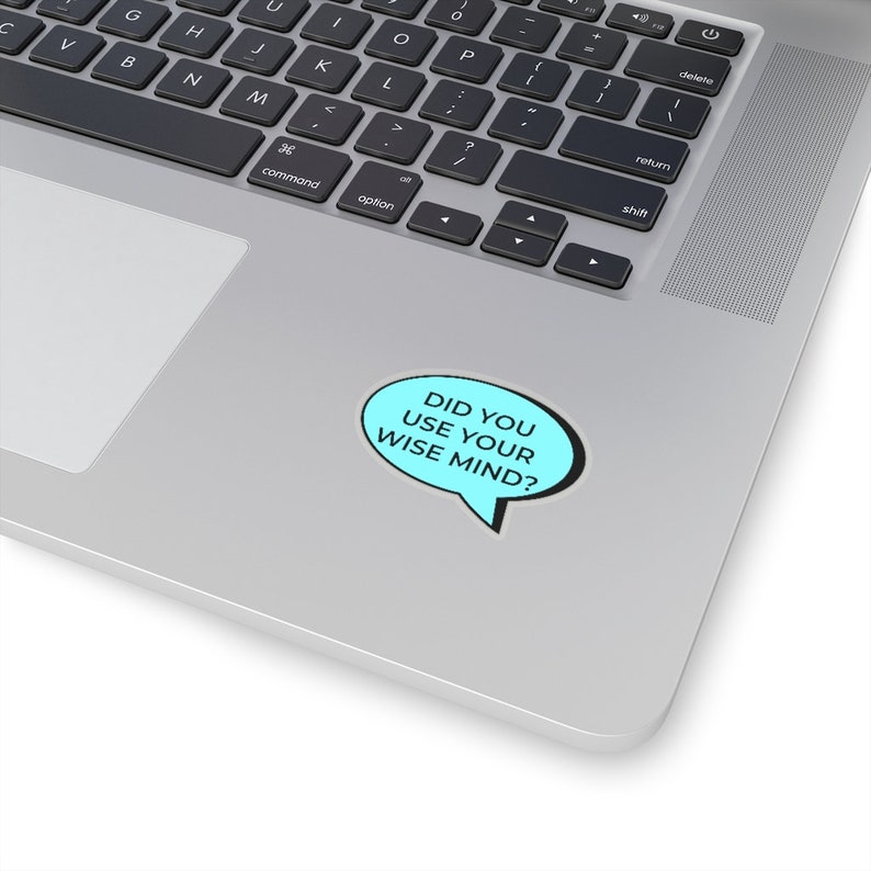 Wise Mind Sticker, BPD Sticker, DBT Sticker, Radical Acceptance, Life Worth Living, Mental Health Gift, Therapy Sticker, Therapist Gift 2" × 2"