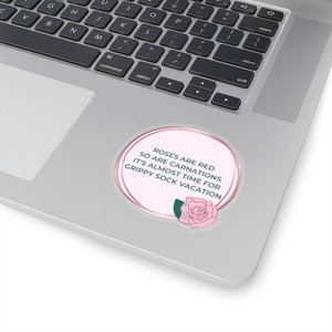 Grippy Sock Sticker, Mental Health Gift, Depressed Gift, BPD Sticker, Anxiety Sticker, Bipolar Disorder, End Stigma Gift, Self Care Gift 3" × 3"