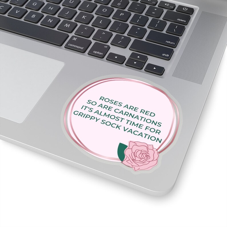 Grippy Sock Sticker, Mental Health Gift, Depressed Gift, BPD Sticker, Anxiety Sticker, Bipolar Disorder, End Stigma Gift, Self Care Gift 4" × 4"