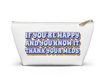 Medication Bag, Accessory Pouch, Medical Bag, Mental Health Gift, BPD Gift, Depressed Gift, Bipolar Disorder, Chronic Illness Gift, For Her