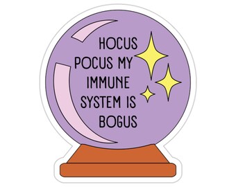 Chronic Illness Sticker, Cute Halloween Sticker, Chronic Fatigue, Autoimmune Disease, Hidden Disability, Spoonie Sticker, Flare Day Gift