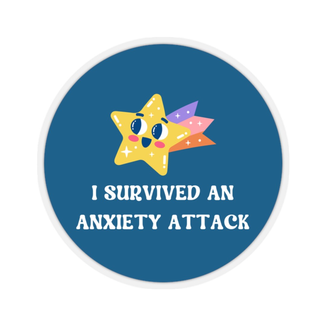 Panic Attack Sticker Anxiety Sticker, Mental Health Sticker, Panic Attack Sticker, Socially ...