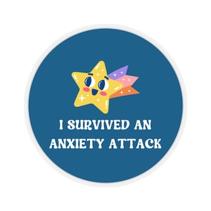 Anxiety Sticker, Mental Health Sticker, Panic Attack Sticker, Socially Anxious Sticker, ADHD Sticker, Neurodiversity Gift, Bipolar Sticker