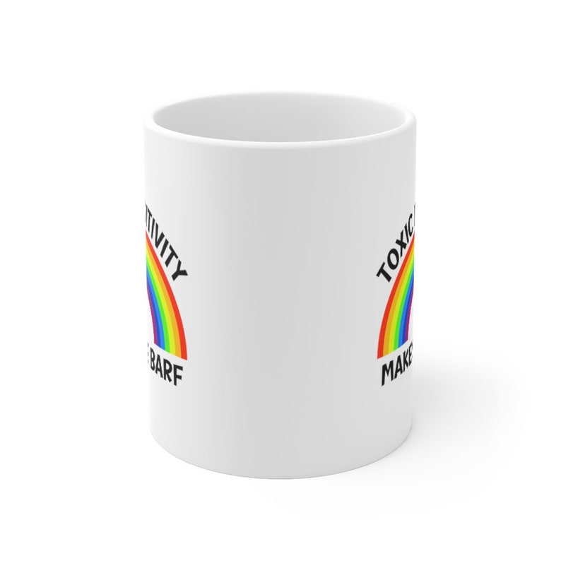 Toxic Positivity Mug, Mental Health Mug, Therapist Mug, Counselor Mug, End Stigma, End Toxic Positivity, Funny Mental Health, Cancer Mug image 5