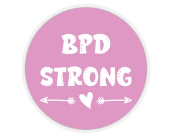 BPD Sticker, DBT Sticker, Borderline Gift, Personality Disorder, Radical Acceptance, Wise Mind, Life Worth Living, Mental Health Gift