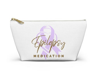 Epilepsy Bag, Medication Bag, Accessory Pouch, Epilepsy Warrior, Epileptic Bag, Seizure Alert, Funny Epilepsy Gift, Epilepsy Awareness