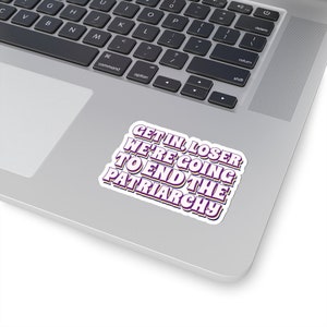 Smash the Patriarchy Sticker, Feminist Sticker, Women's Day Gift, Women's Rights Gift, Pro Choice Sticker, End Gender Roles, Laptop Sticker image 6