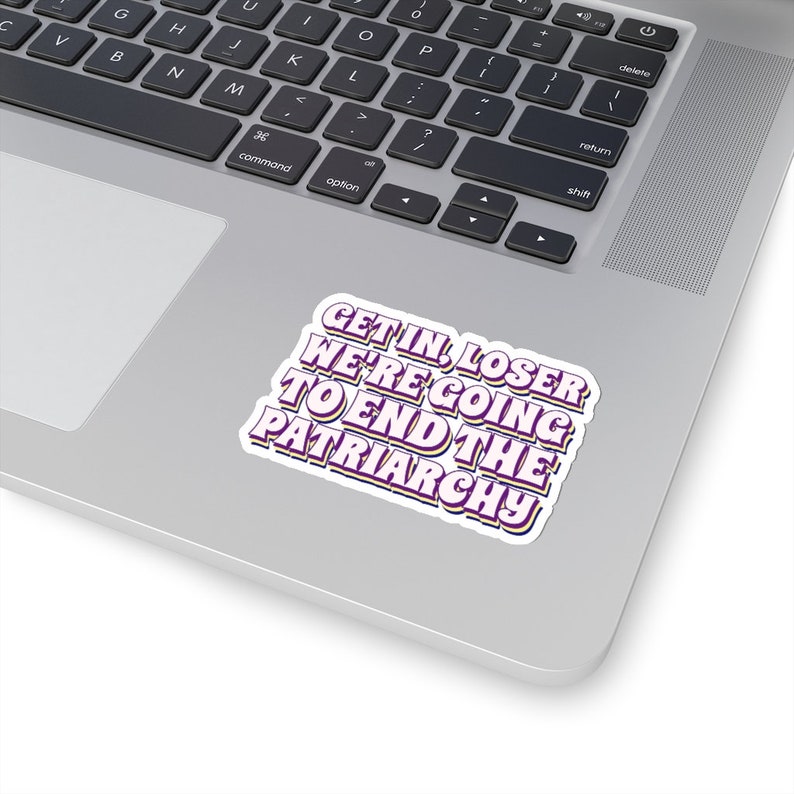 Smash the Patriarchy Sticker, Feminist Sticker, Women's Day Gift, Women's Rights Gift, Pro Choice Sticker, End Gender Roles, Laptop Sticker image 6