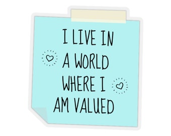 Positive Affirmation Sticker, Self Care Sticker, Positivity Sticker, Therapist Sticker, End Stigma, Anxiety Sticker, Gift for Counselor