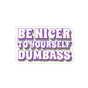 Mental Health Sticker, Therapist Sticker, Self Care Sticker, Bipolar Disorder, Funny BPD Sticker, Anxiety Sticker, Positivity Stickers