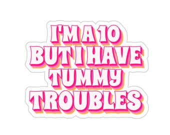 Chronic Illness Sticker, Tummy Ache, Tummy Troubles, Flare Day Sticker, Invisible Illness, Crohn's Disease, Stomach Pain, Spoonie Sticker