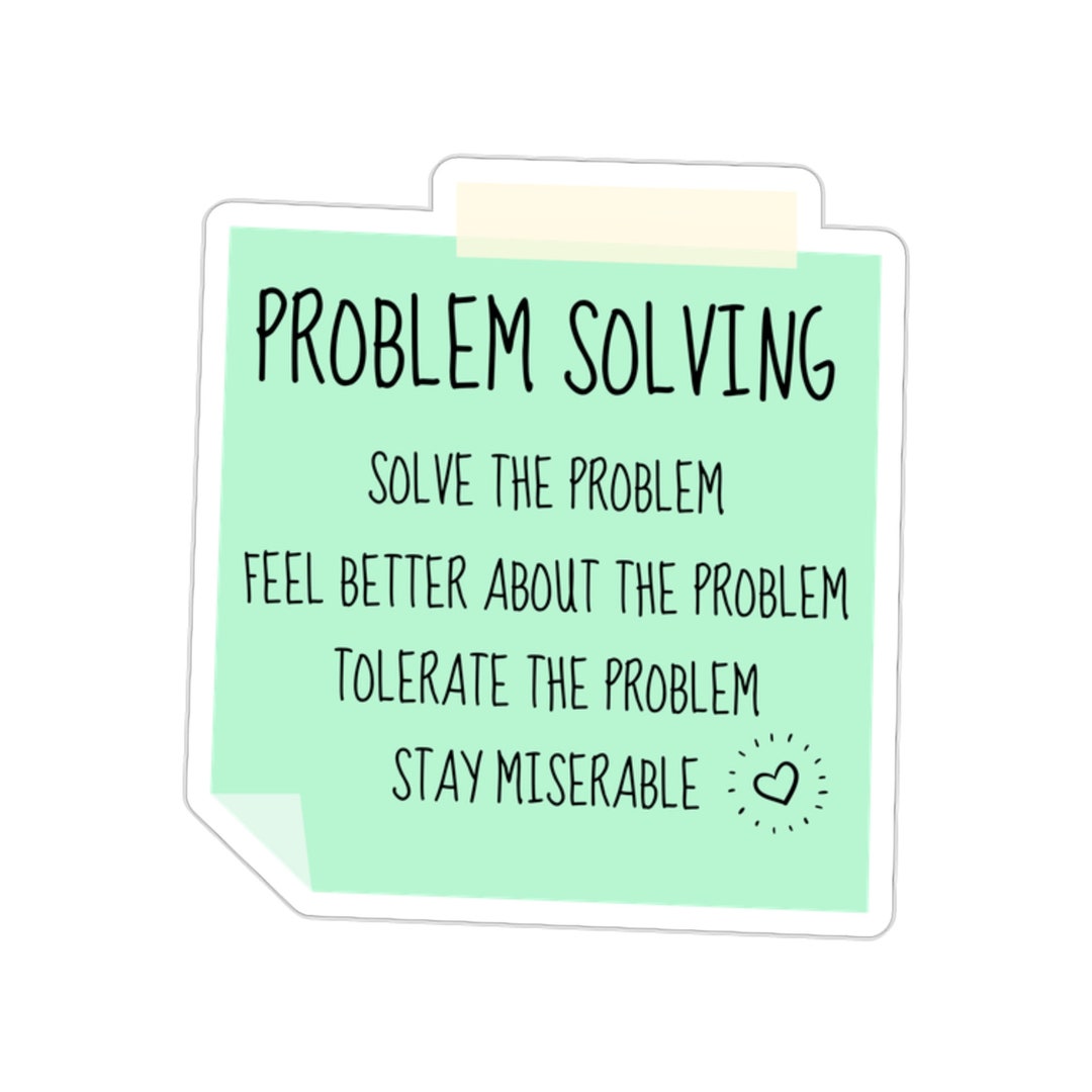 DBT Skills Sticker, Problem Solving, Radical Acceptance, Wise Mind, BPD ...