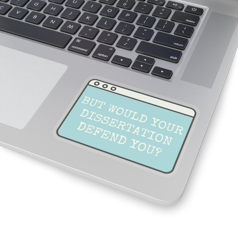 Funny PhD Dissertation Sticker: Grad Student Gift image 7