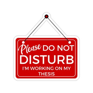Funny Thesis Sticker, Grad Student Sticker, Phd Sticker, MA Sticker ...