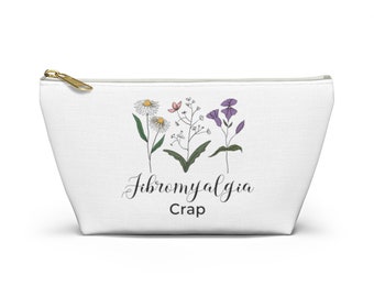 Fibromyalgia Bag, Medication Bag, Take Your Meds, Accessory Pouch, Chronic Illness Gift, Zipper Bag, Fibro Awareness, Fibromyalgia Warrior