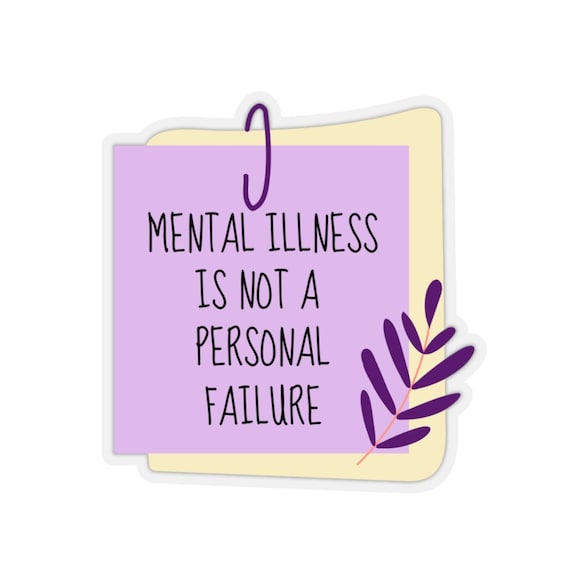 Self Love Sticker, Mental Illness, Mental Health Gift, BPD Sticker, Bipolar Disorder, Anxiety Sticker, Depressed Sticker, Affirmation Gift