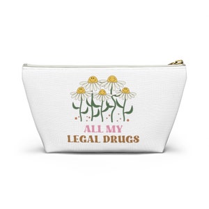 Medication Bag, Medicine Storage Bag, Funny Chronic Illness Gift, Trendy Vintage Retro, Cute Spoonie Gift, Flare Day Gift, Take Your Meds