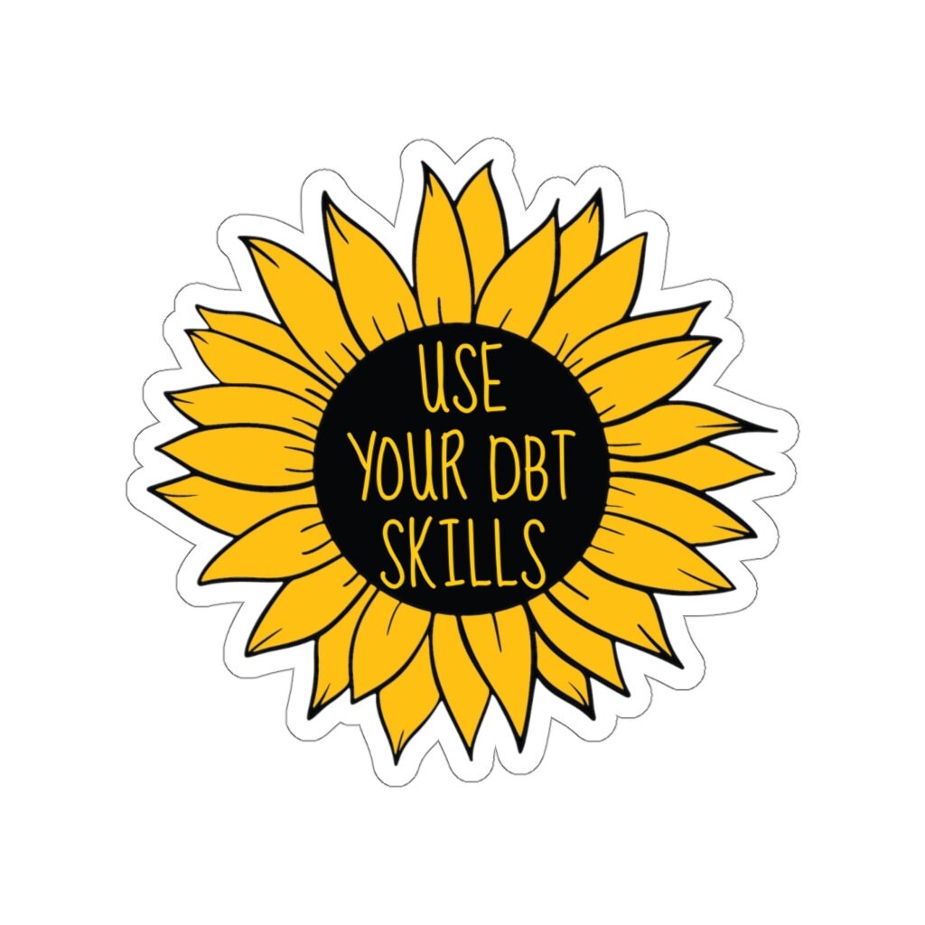 Paper & Party Supplies Funny dbt Gift BPD Sticker Wise Mind Life Worth