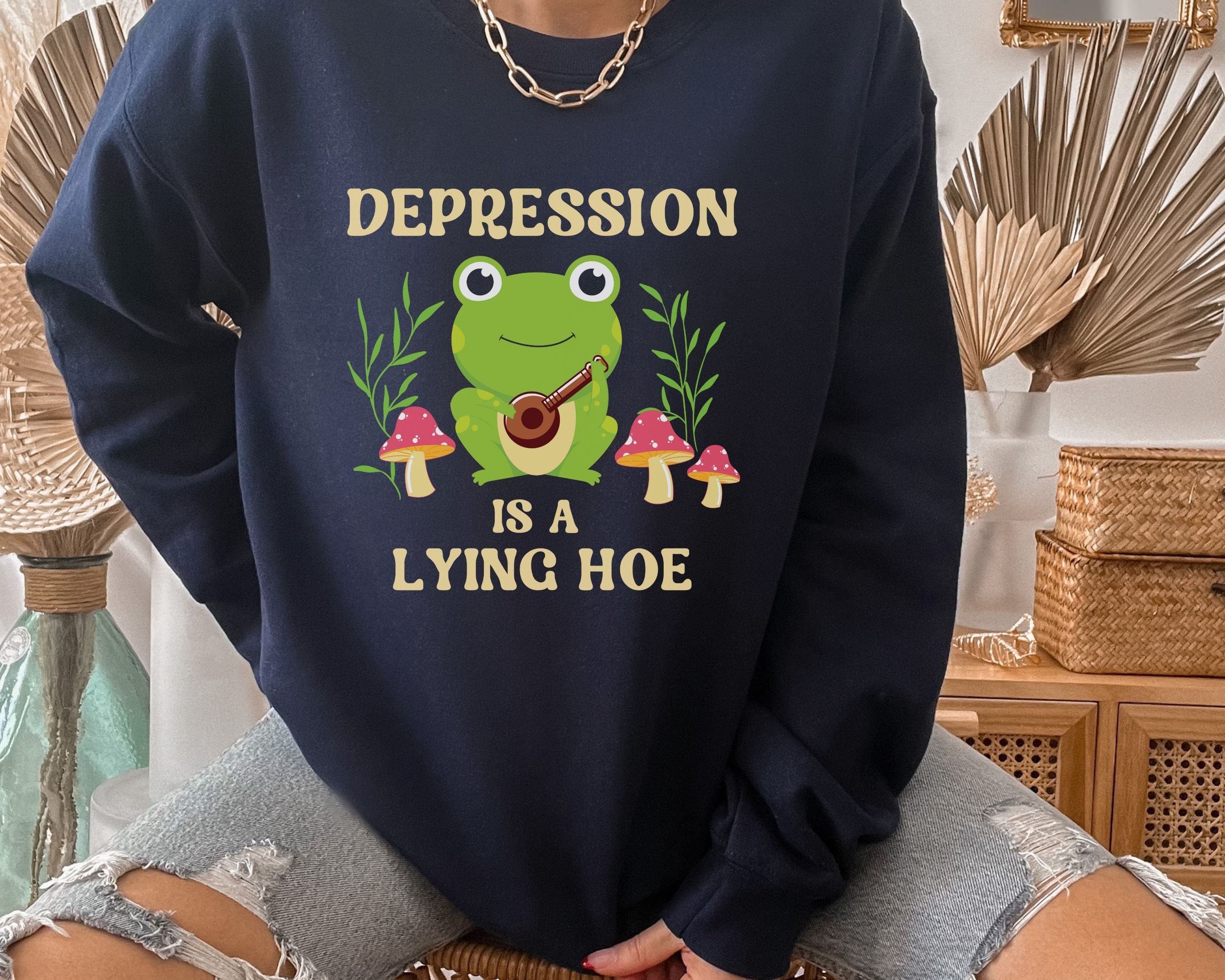 Depression Sweatshirt, Mental Health Top, End Stigma Shirt, Rude Shirt, Funny Sarcastic Shirt, Cute Anxiety Shirt, Bipolar Disorder Shirts