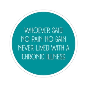Chronic Illness Sticker, Chronic Pain Gift, Flare Day Sticker, Invisible Illness, Spoonie Support, Disability Sticker, Rare Disease Gift