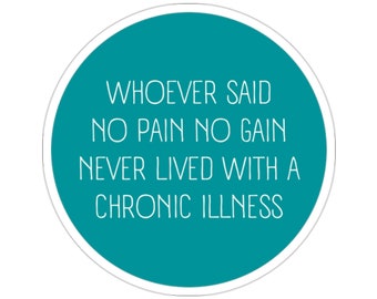 Chronic Illness Sticker, Chronic Pain Gift, Flare Day Sticker, Invisible Illness, Spoonie Support, Disability Sticker, Rare Disease Gift
