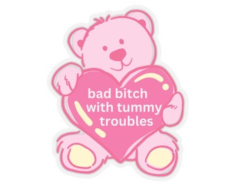 Chronic Illness Sticker, Tummy Ache, Tummy Troubles, Flare Day Sticker, Invisible Illness, Crohn's Disease, Stomach Pain, Spoonie Sticker