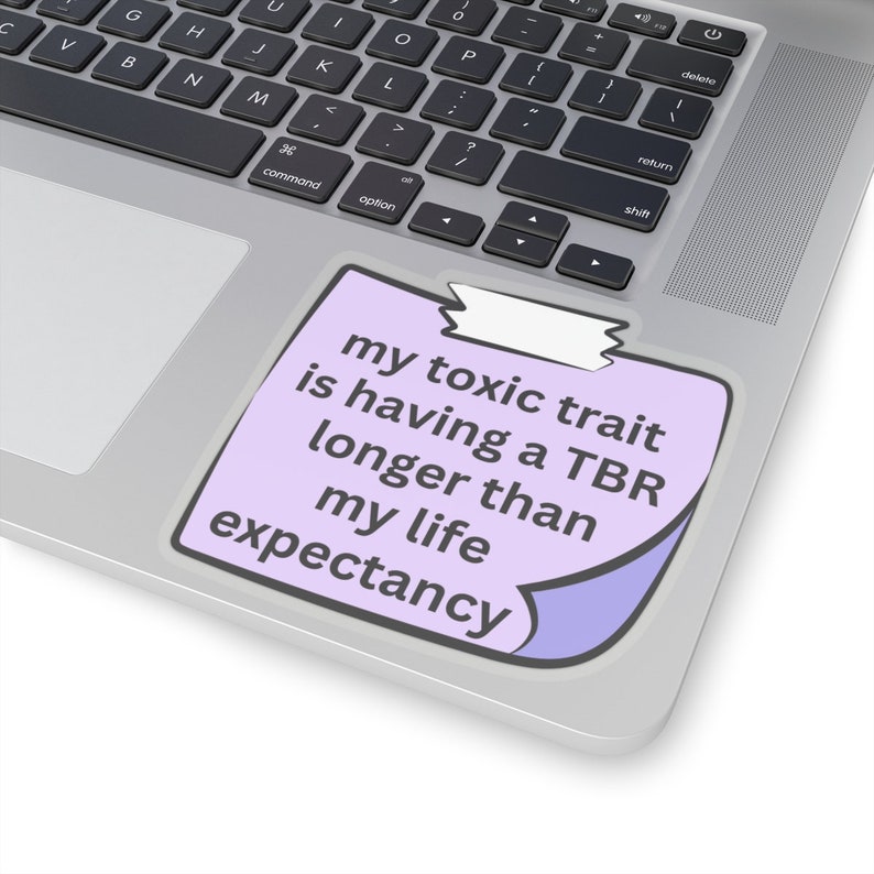 Funny Bookish Sticker, Book Lover Sticker, Gift for Readers, Read More Books, Reading Addiction, Book Club Sticker, Cute TBR Stickers Bild 7