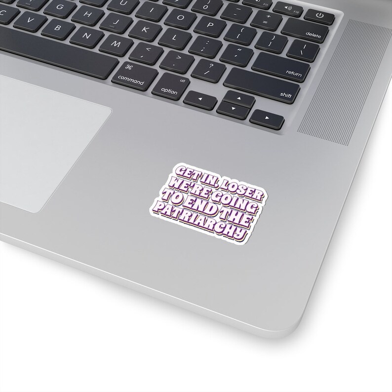 Smash the Patriarchy Sticker, Feminist Sticker, Women's Day Gift, Women's Rights Gift, Pro Choice Sticker, End Gender Roles, Laptop Sticker image 5