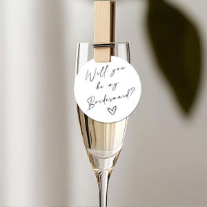 Will You Be My Bridesmaid Drink Cocktail Topper, Bridal Party Proposal Decoration , Maid of Honour, Flower Girl, Wedding Favour Hen Do Party