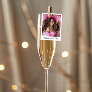 Personalisierte Text und Fotografie Drink Toppers Essbare Oblaten Reispapier Hen Do Party Geburtstag Jubiläum Cocktail Wein