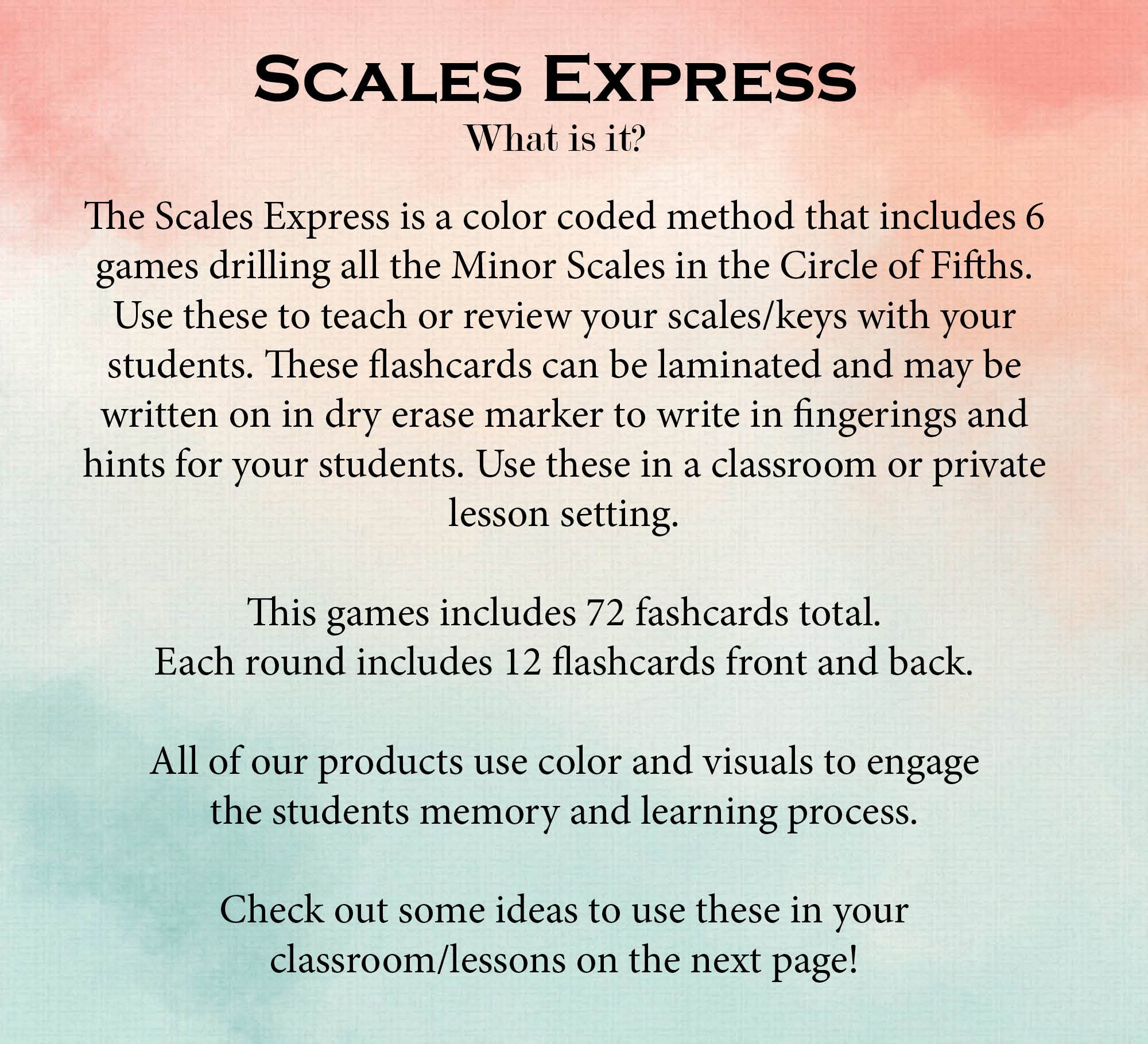 Scales Express Minor Flashcards Set of 72 Cardsmusic Etsy