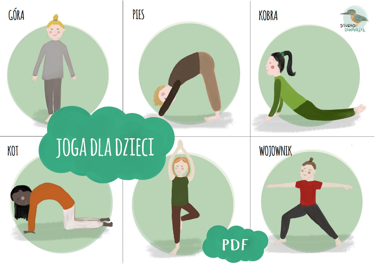 Karty do jogi. Joga dla dzieci. Asany. Karty edukacyjne. | Etsy