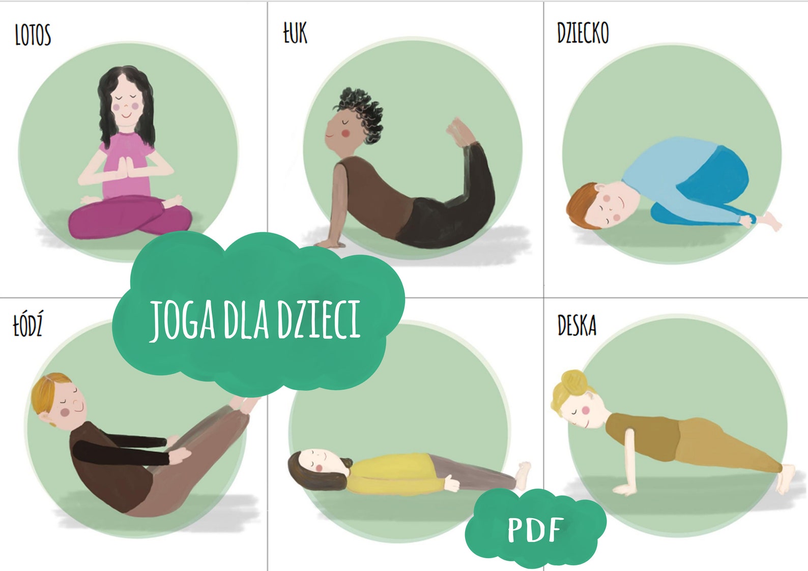 Karty do jogi. Joga dla dzieci. Asany. Karty edukacyjne. | Etsy