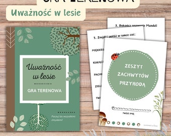 Outdoor game for children - Mindfulness in the forest - Mindfulness training - Mindfulness - Nature education - Forest kindergarten - PDF digital product