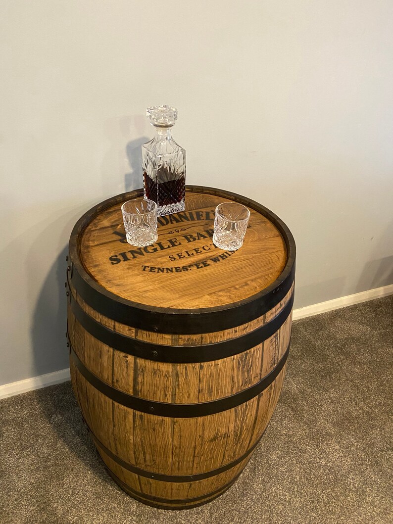 Barrel Table & Stools Garden Furniture Rustic Hand Made Etsy UK