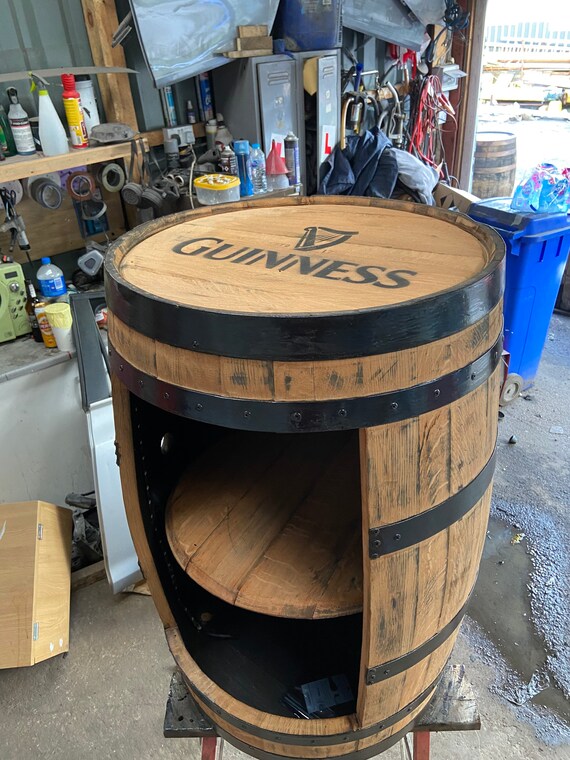 Whisky barrel 2024 display cabinet