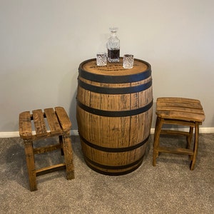 Barrel tables and stools | Garden Furniture | Rustic | Handmade | Garden set | BBQ | Wedding