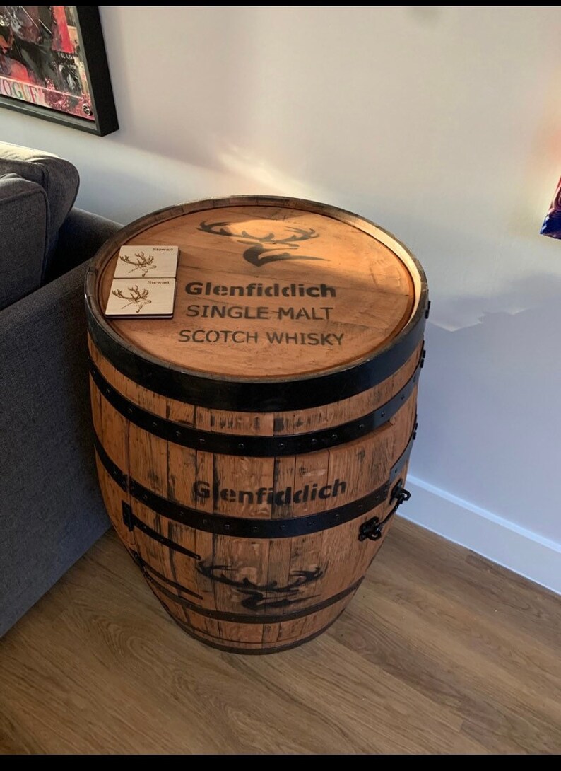 Recycled Solid Oak Whisky Barrel Bar Barrel Bar Etsy UK