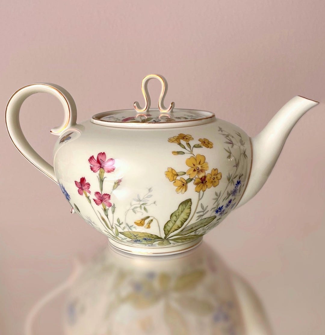 vintage-krautheim-bavaria-porcelain-teapot-wildflower-meadow-design-etsy