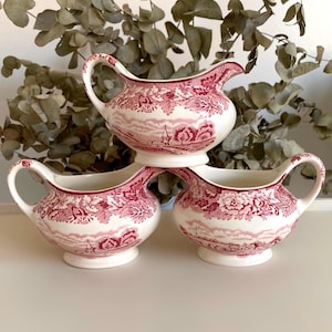 Antique Enoch Woods Creamer: English Scenery, Woods Ware