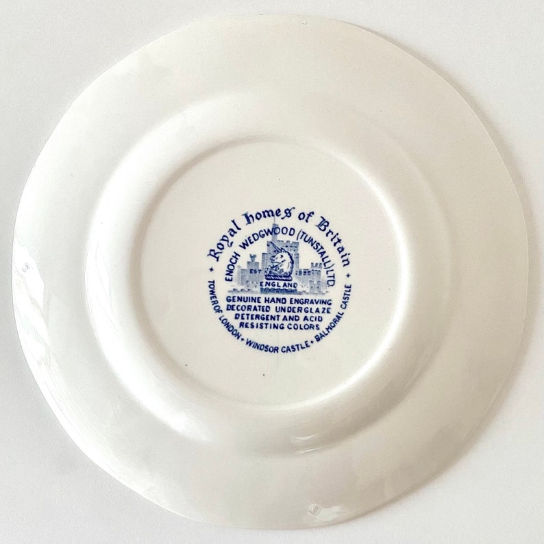 Price is for 1 Plate. Royal Homes of Britain Enoch Wedgwood Blue and