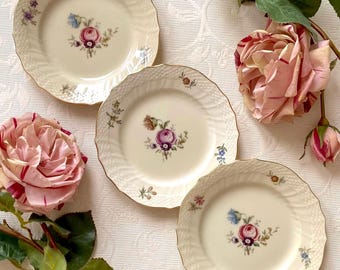 Price is for 1 Plate. No. 910-1626 Royal Copenhagen Frijsenborg First Class Cake/Side 15 cm Diameter Plate with Pink Rose Motive. Variations