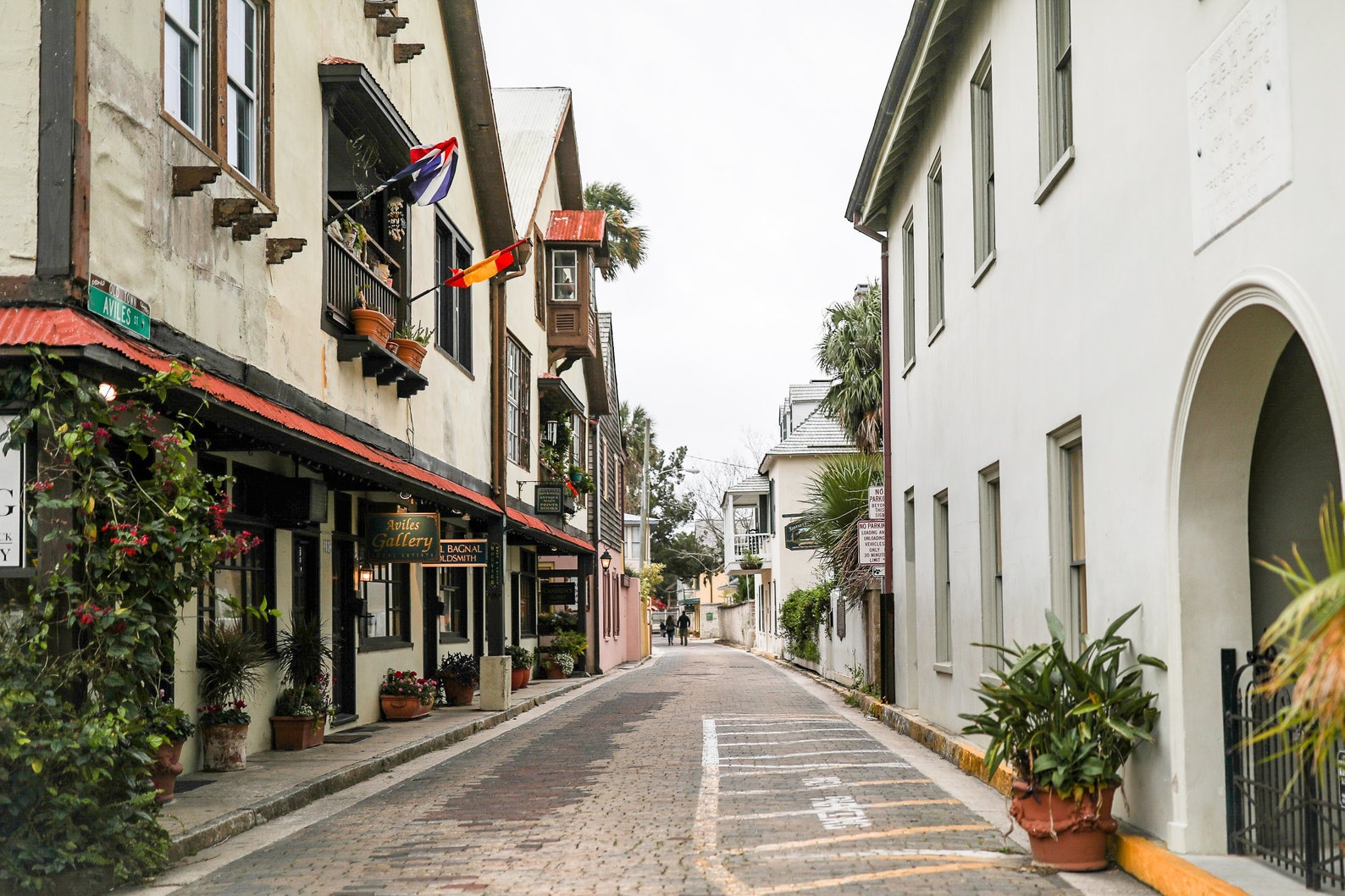 Beautiful historic downtown street in St.Augustine Florida Etsy
