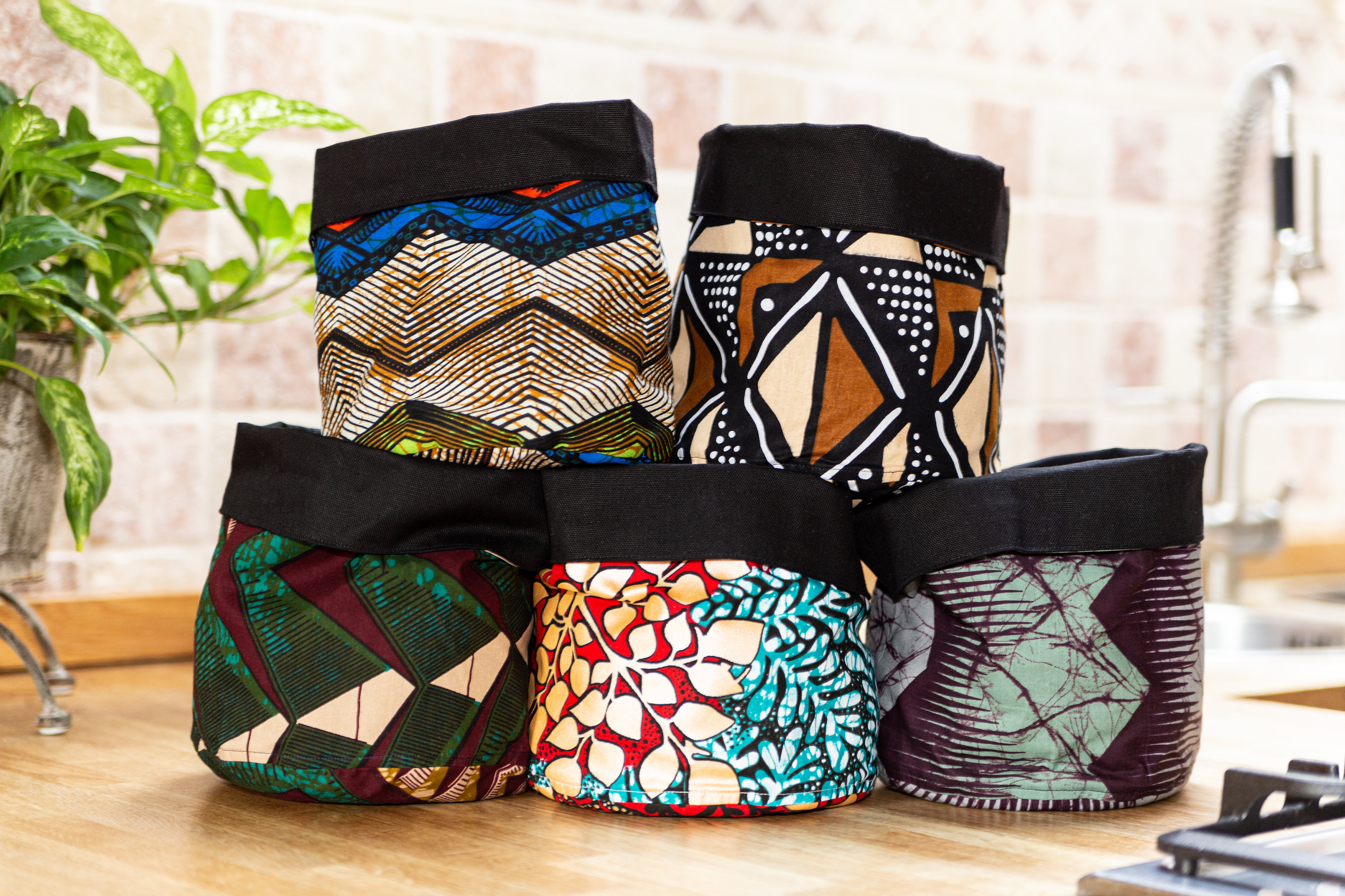 Cestino per il pane in stoffa Italia