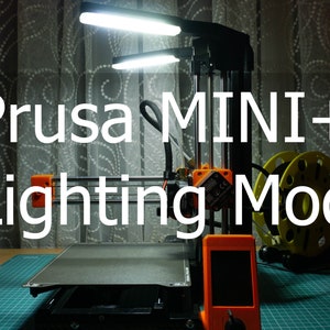 Prusa Mini + LED-Beleuchtungsset | DIY oder Komplettes KIT mit allen notwendigen Komponenten | 3D Drucker Licht Kit | Videoanleitungen vorhanden